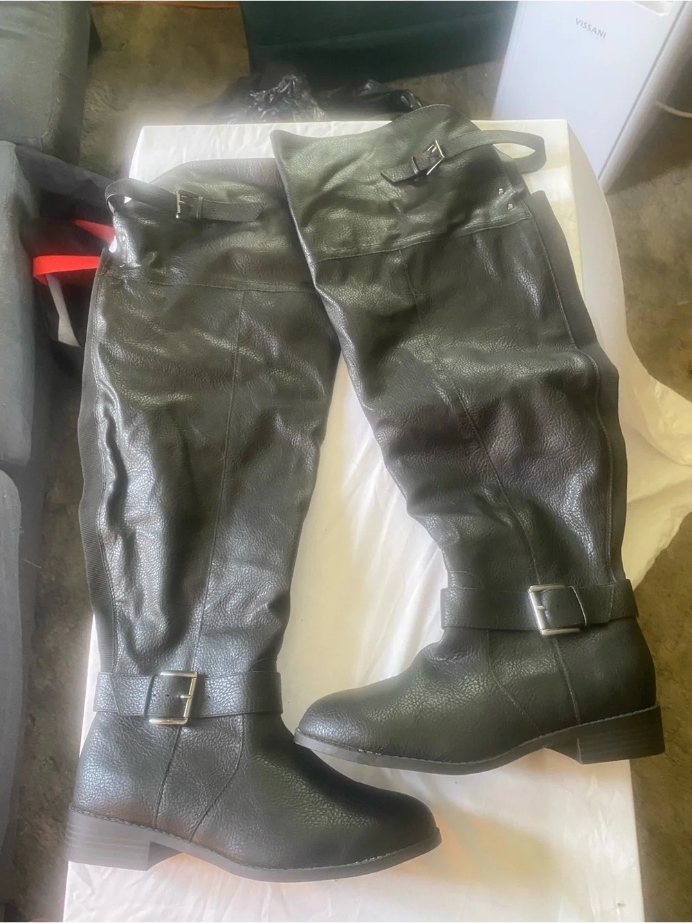 torrid Black Over-the-Knee Faux Leather Riding Boots